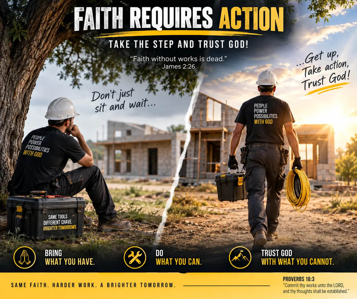 FAITH REQUIRES ACTION – TAKE THE STEP AND TRUST GOD!